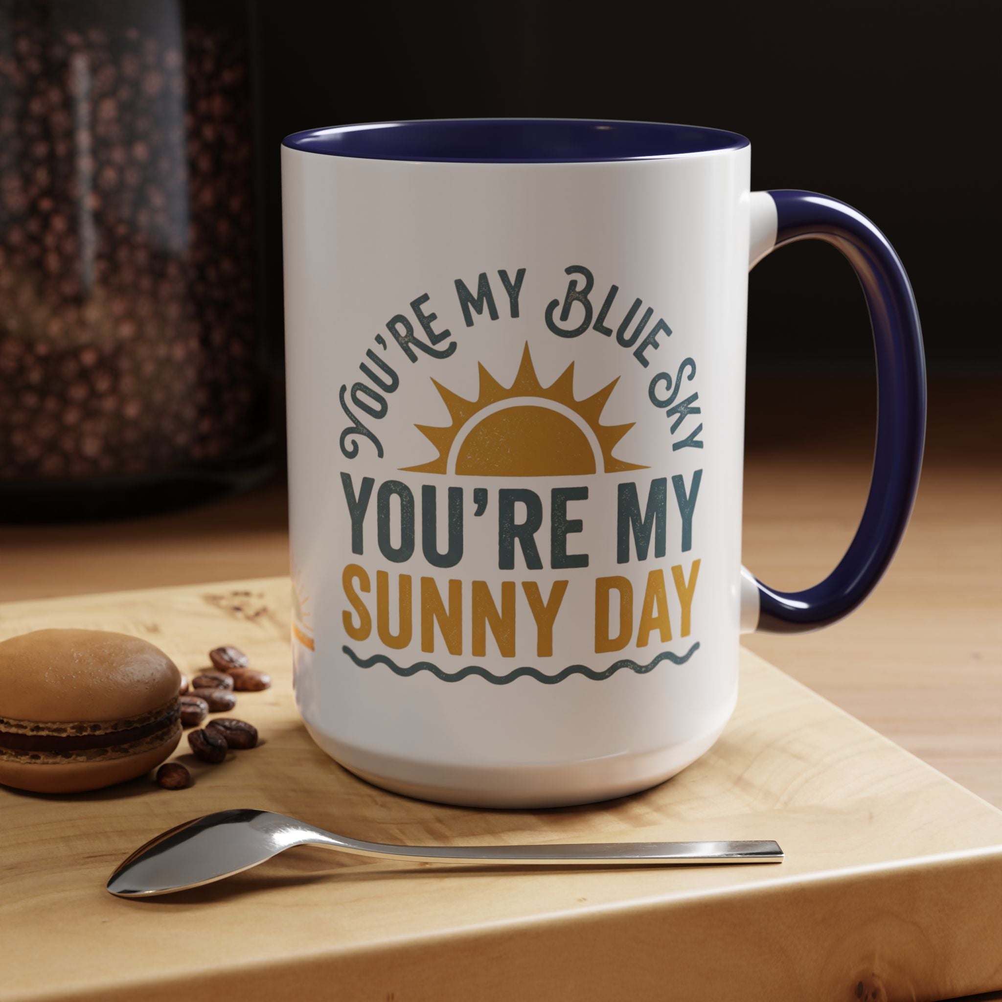 Blue Sky, Sunny Day 15oz Accent Mug