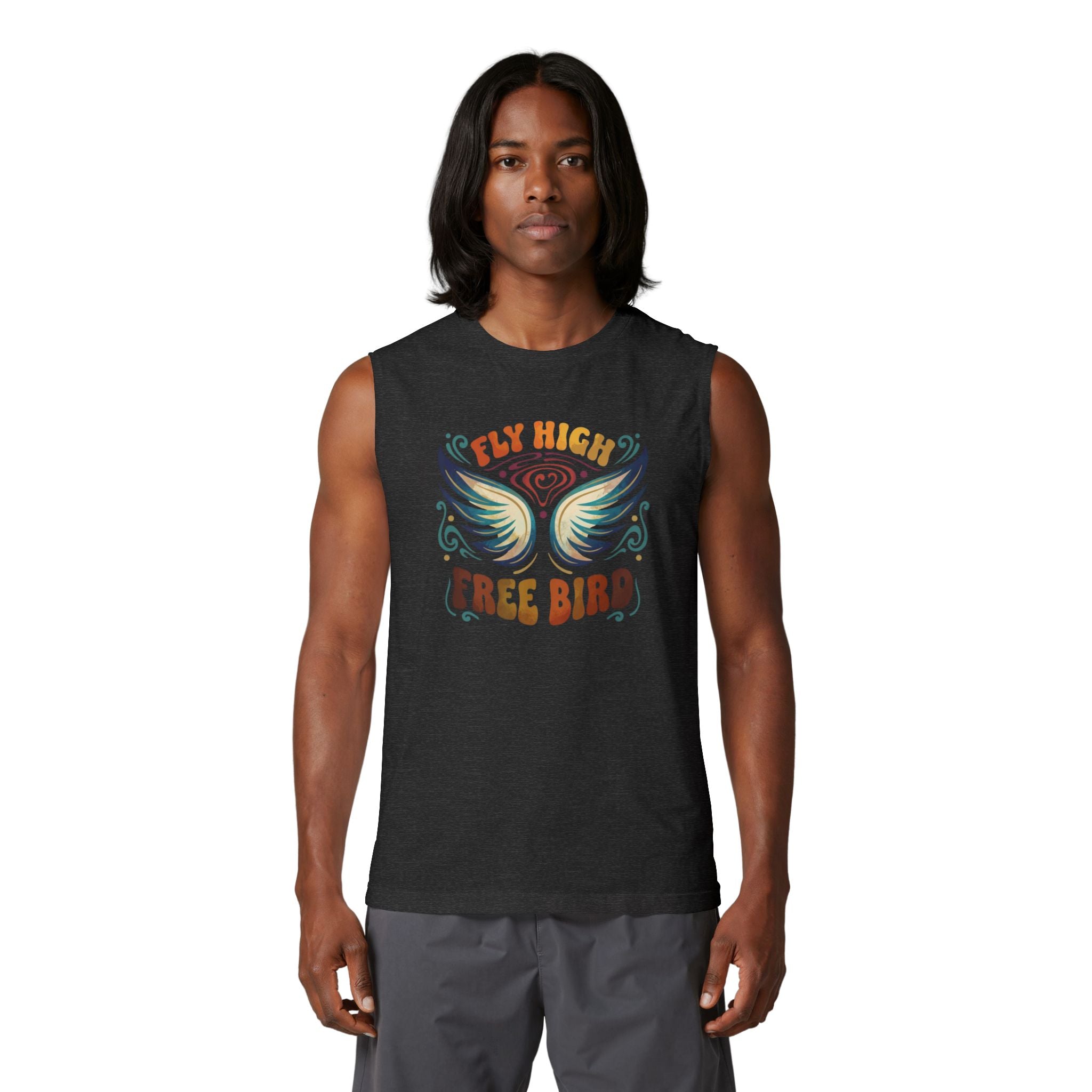 Fly High Free Bird Muscle Tank