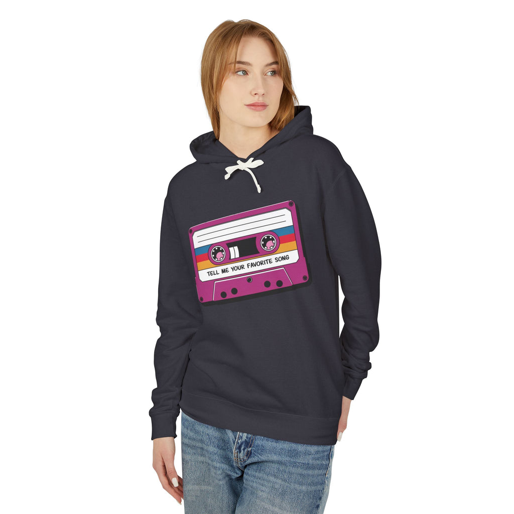 Tell Me Your Favorite Song Lightweight Hooded Sweatshirt