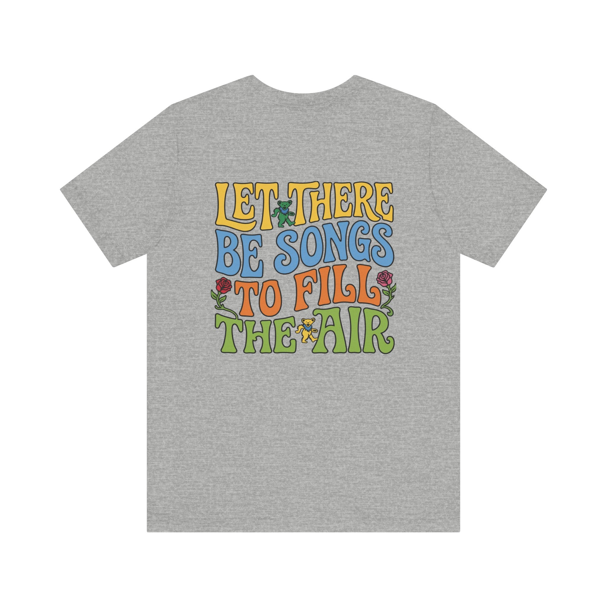 Let There Be Songs T‑Shirt — Retro Floral Music Quote Tee