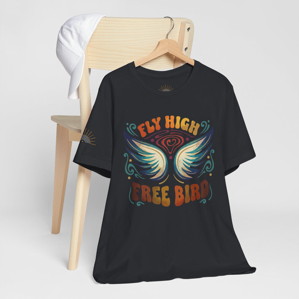 Fly High Free Bird Vintage Graphic T-Shirt