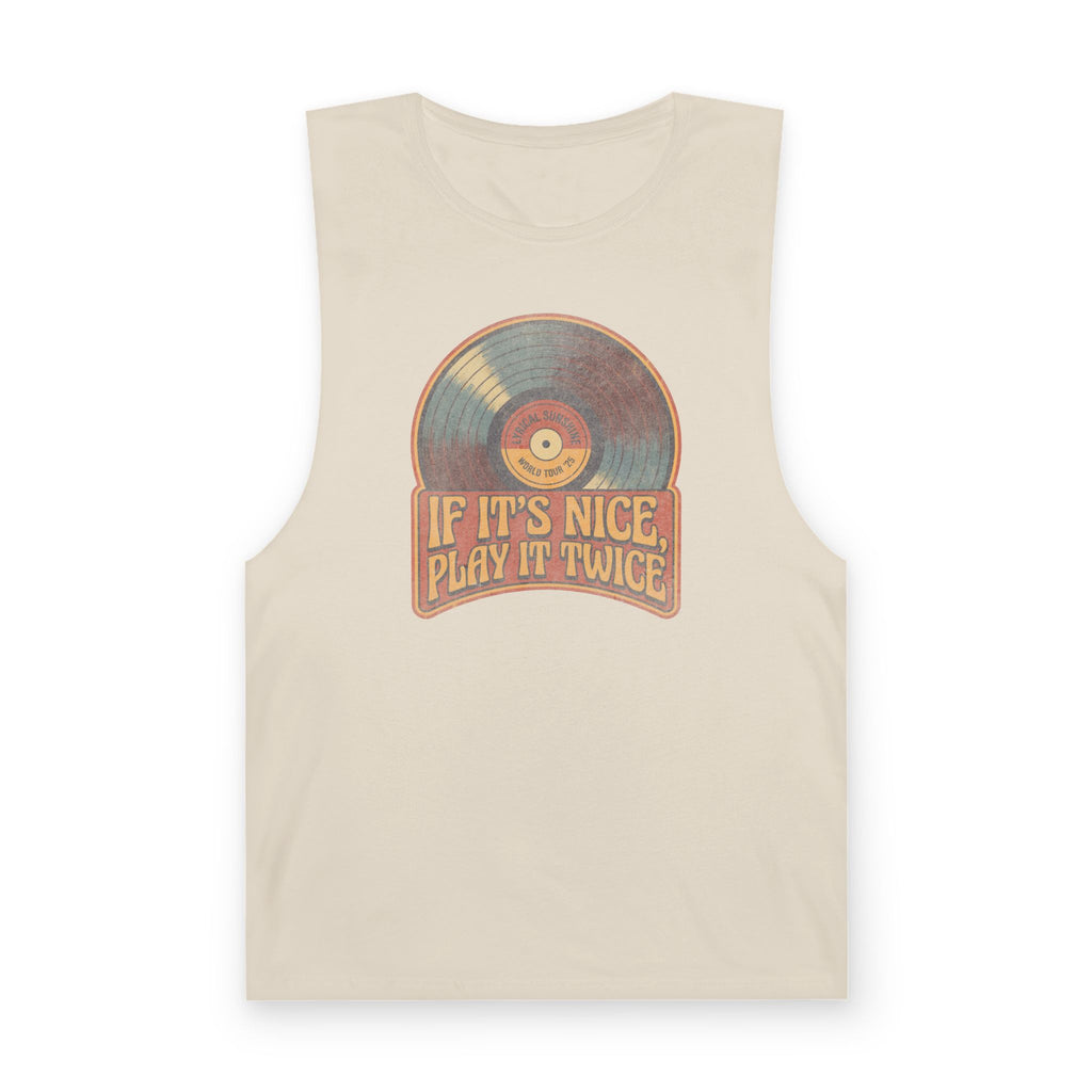 Retro Vinyl "If It's Nice Play It Twice" Tank Top