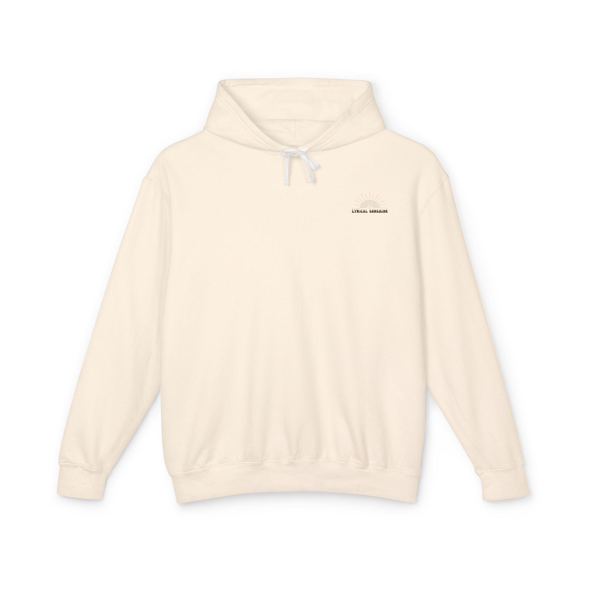 Lightweight Hoodie — “send a smile and show you care” Minimal Graphic
