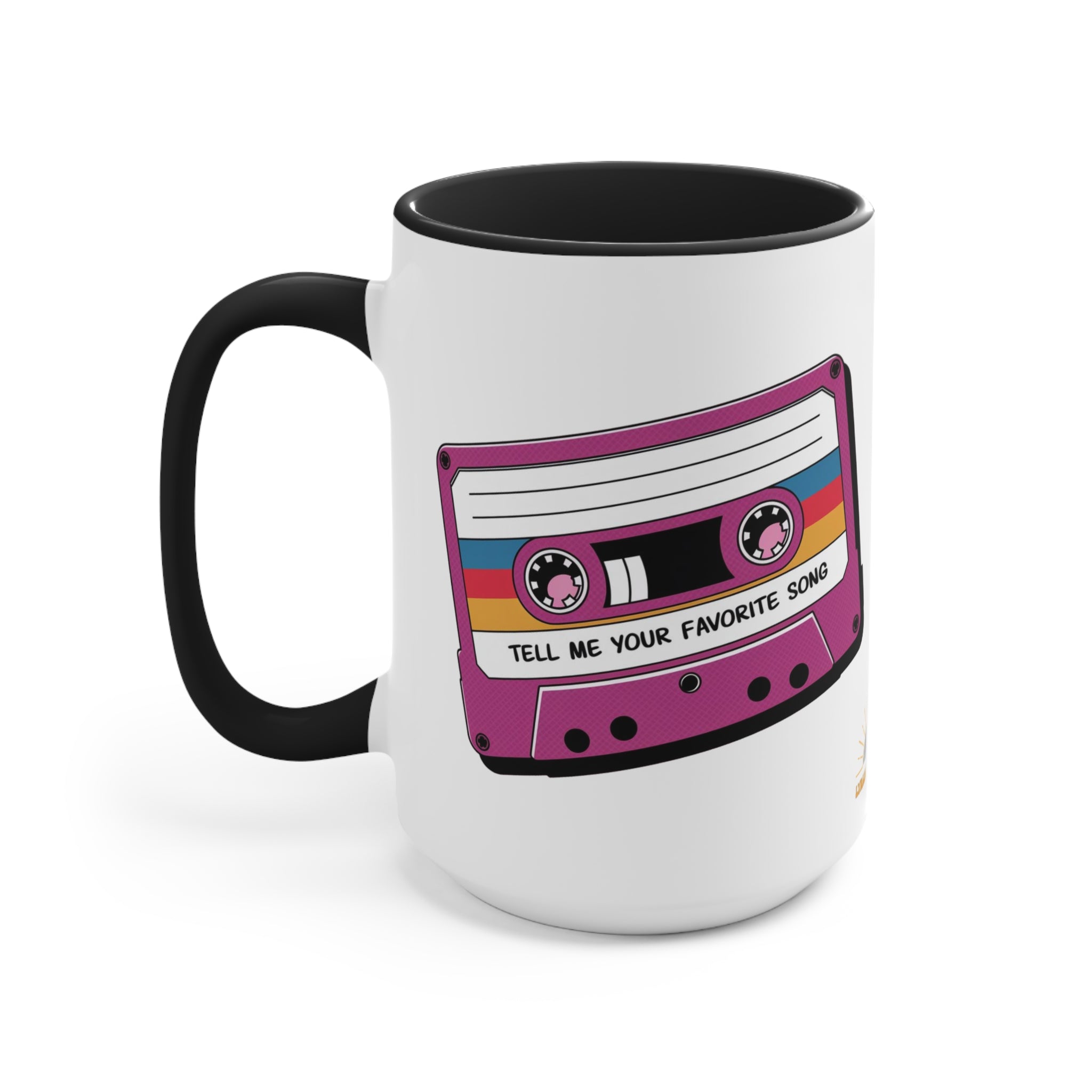 Tell Me Your Favorite Song 15oz Accent Mug