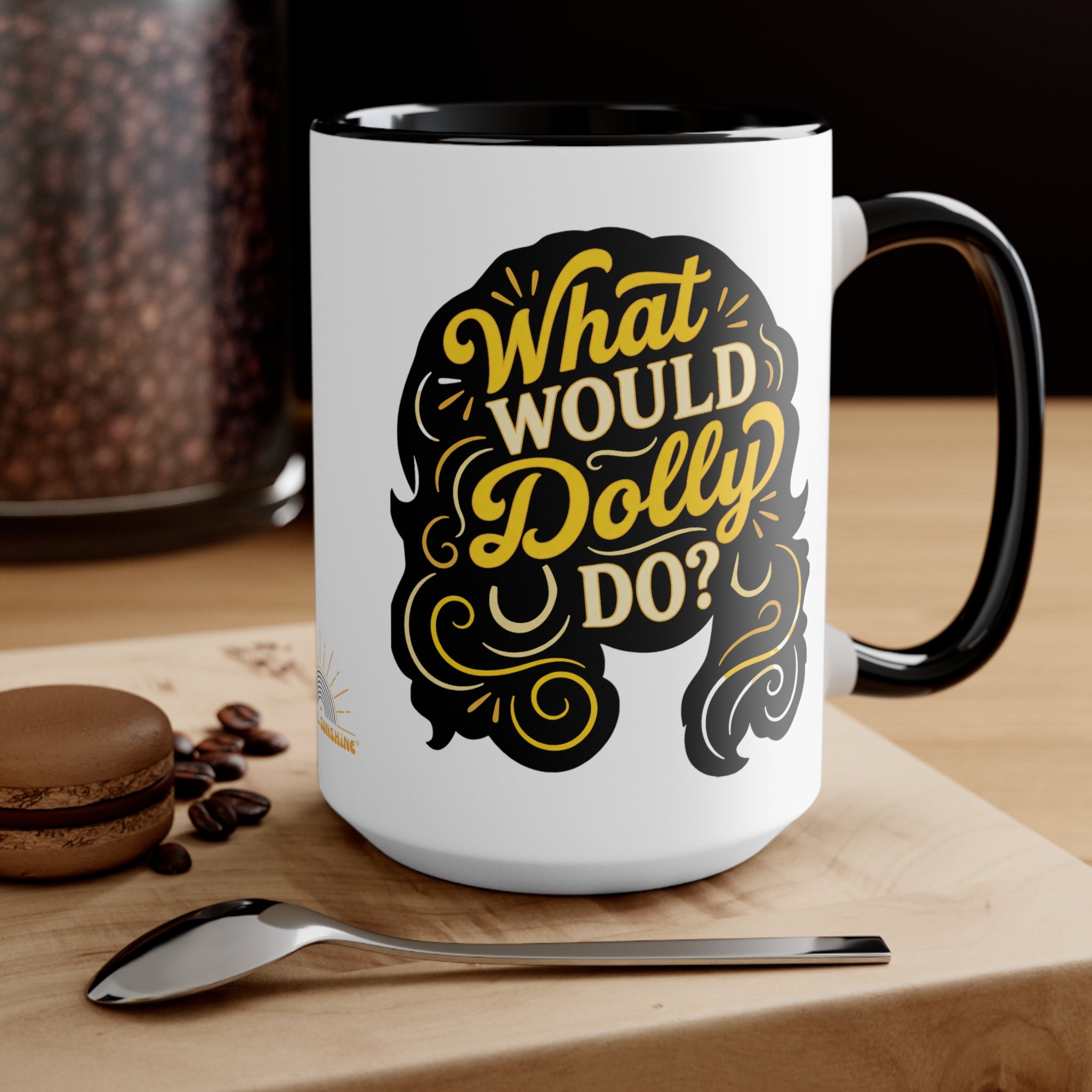 What Would Dolly Do? Accent Mug