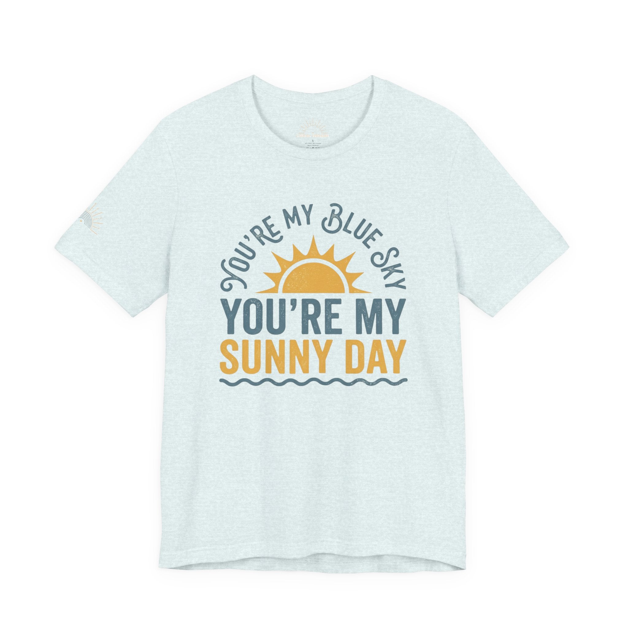 Blue Sky Sunny Day Retro Unisex Tee