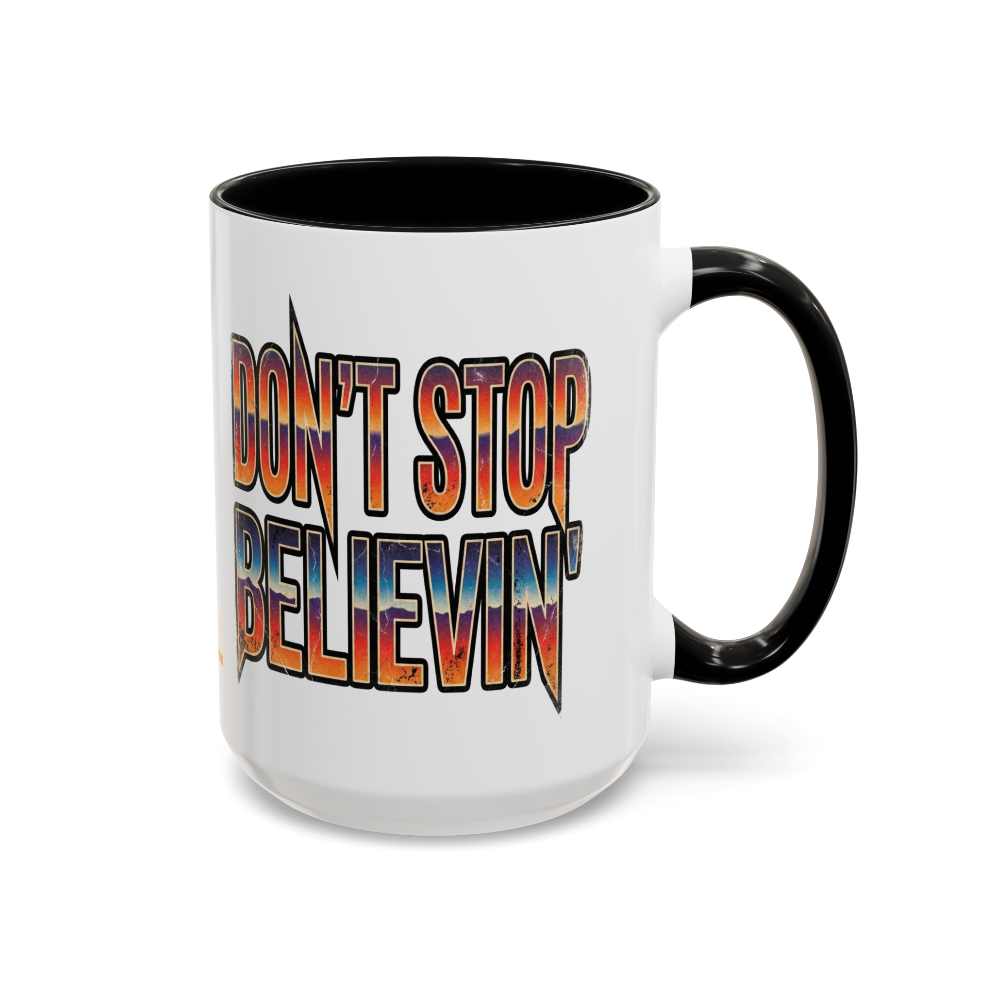 Don't Stop Believin' Accent Coffee Mug 15oz