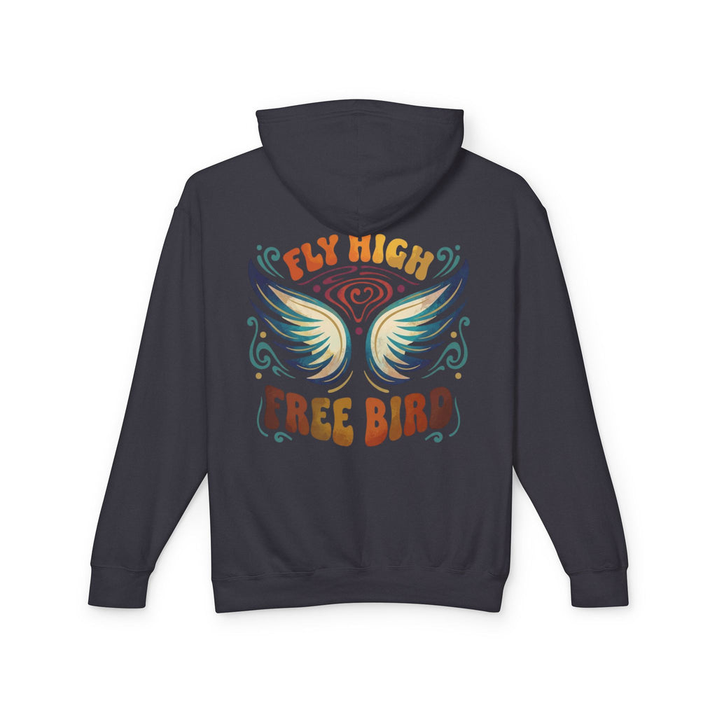 Fly High Free Bird Hoodie  Retro Lightweight Hooded Sweatshirt