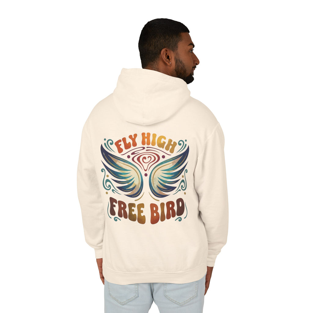 Fly High Free Bird Hoodie  Retro Lightweight Hooded Sweatshirt