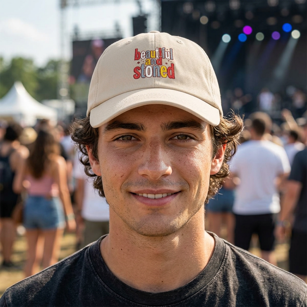 Beautiful and Stoned Dad Cap