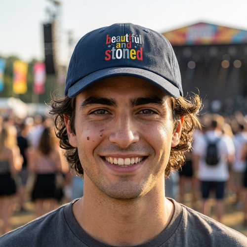 Beautiful and Stoned Dad Cap