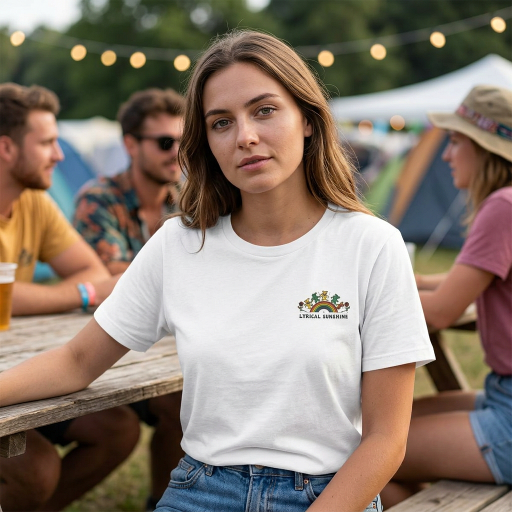 Let There Be Songs T‑Shirt — Retro Floral Music Quote Tee