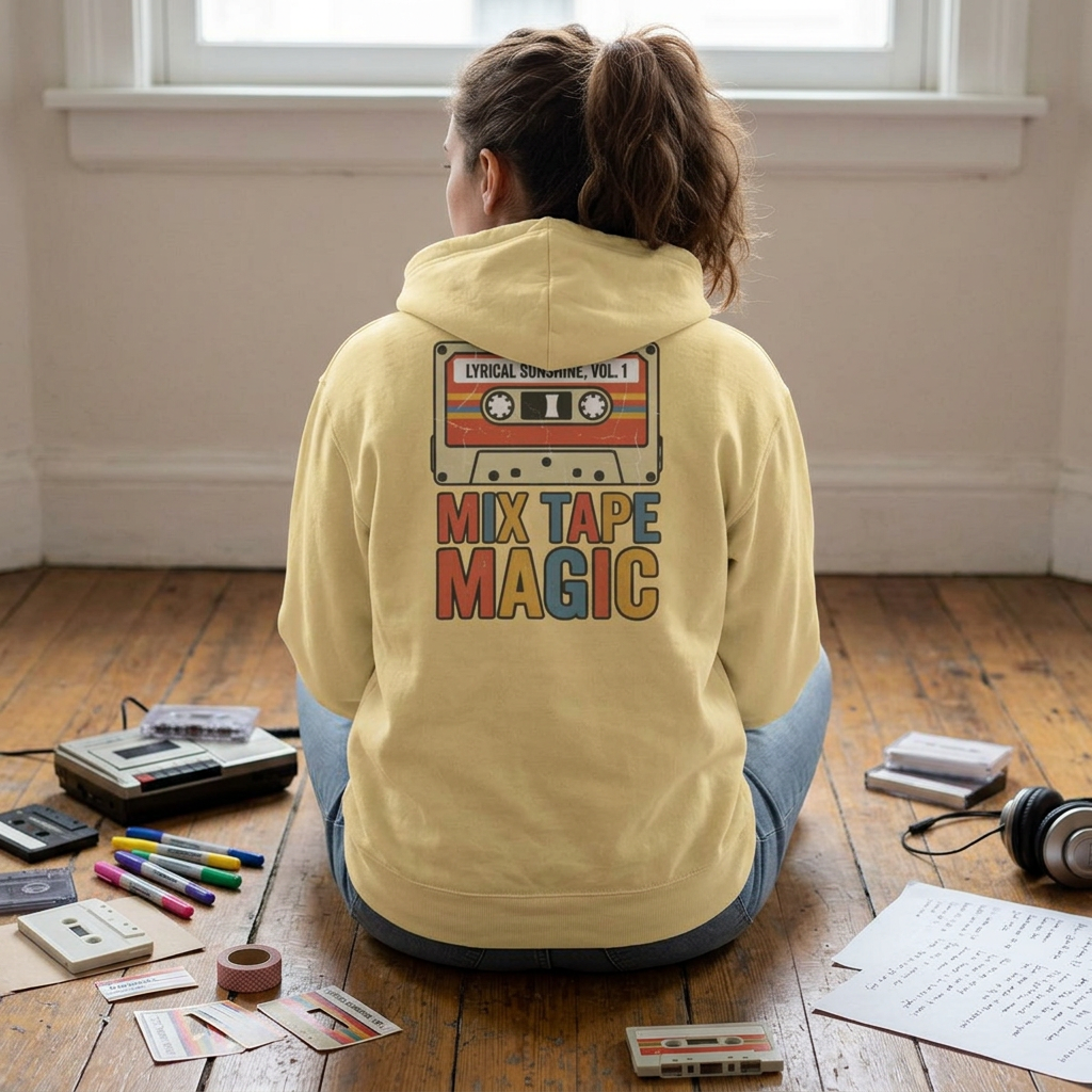 Vintage Cassette 'Mix Tape Magic' Hoodie