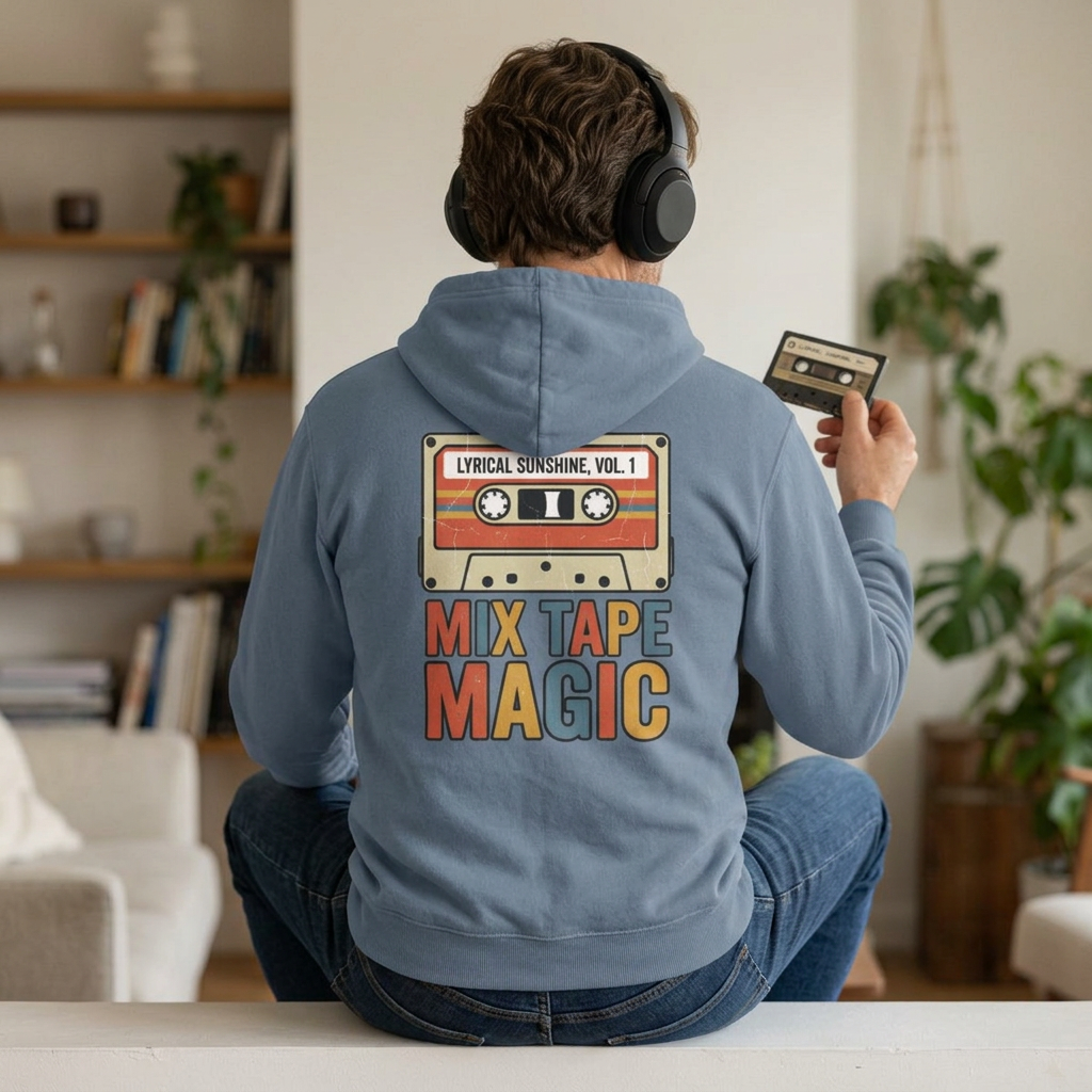 Vintage Cassette 'Mix Tape Magic' Hoodie