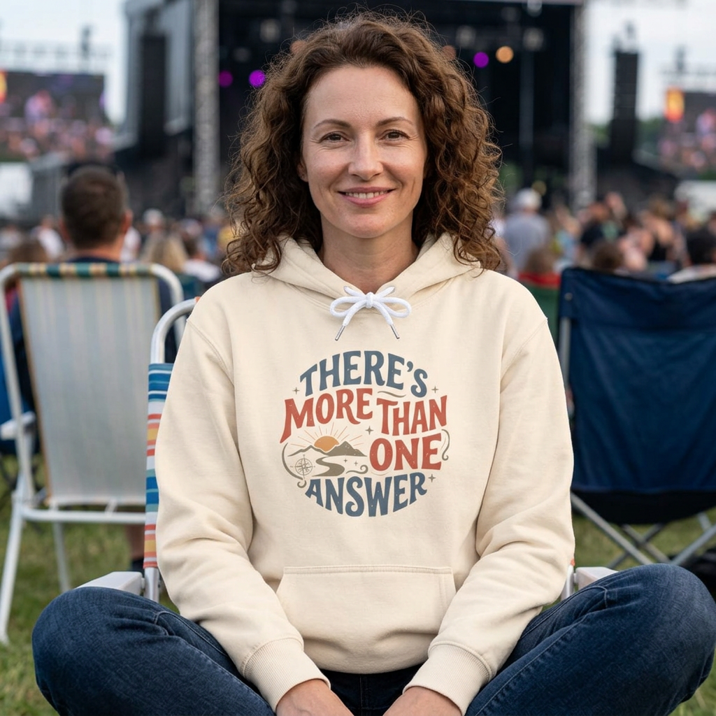 Theres More Than One Answer Hoodie — Inspirational Cozy Graphic Hoodie