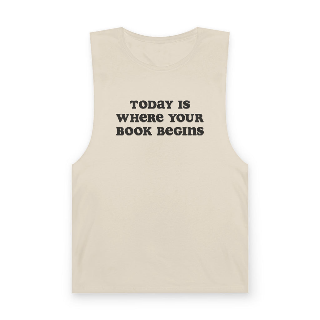 'Today Is Where Your Book Begins' Tank Top — Inspirational Reading Tank
