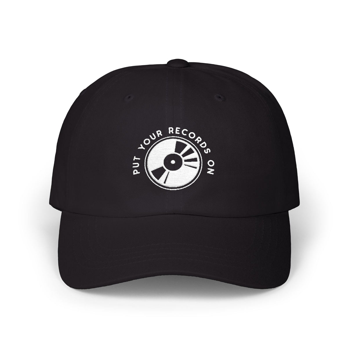 Put Your Records On Retro Graphic Dad Cap