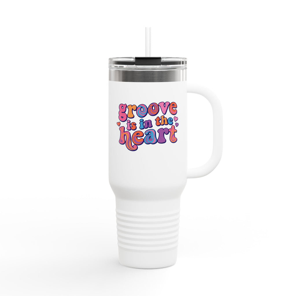 Groovy 'Groove Is in the Heart' 40oz Insulated Travel Mug