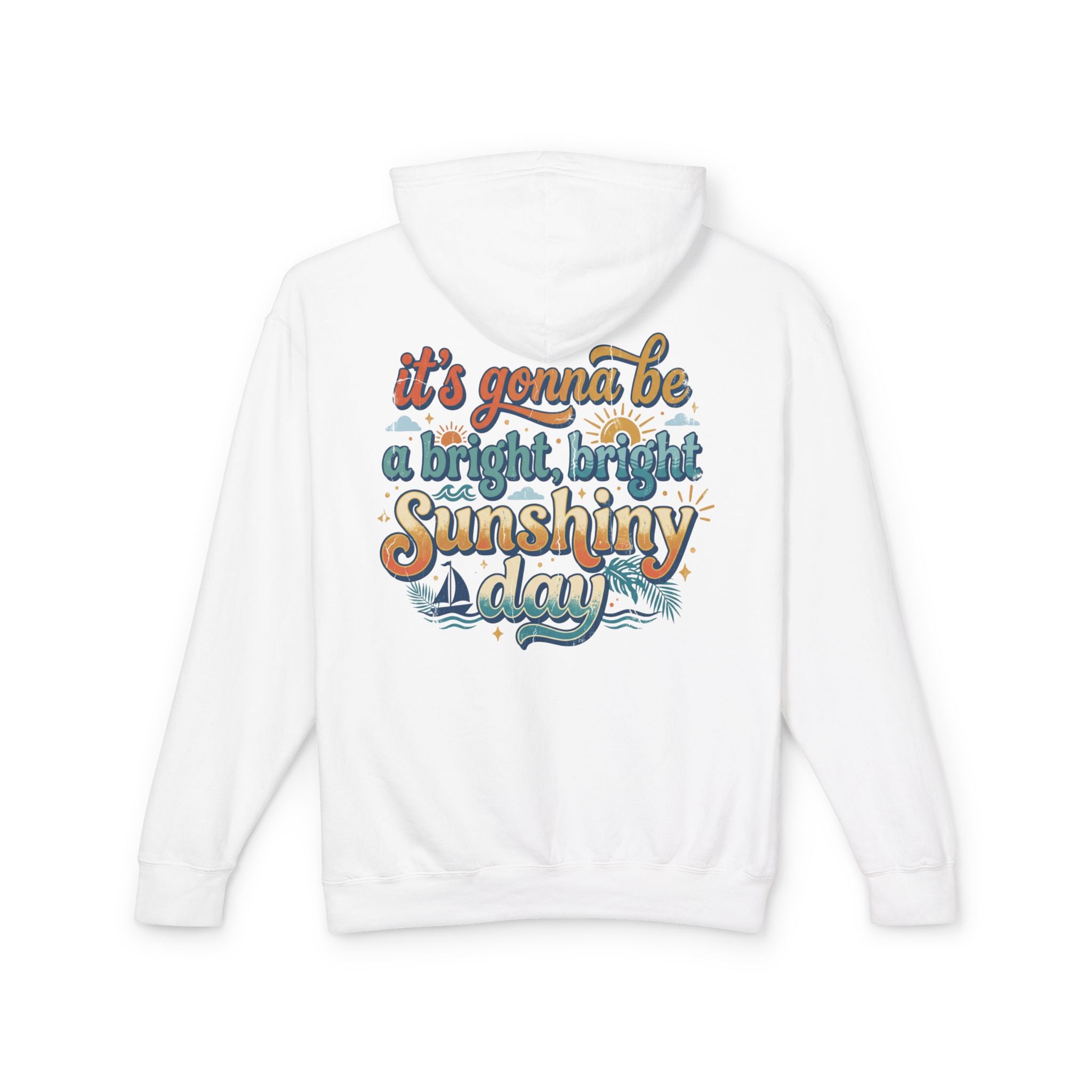 Bright Sunshiny Day Lightweight Hooded Sweatshirt