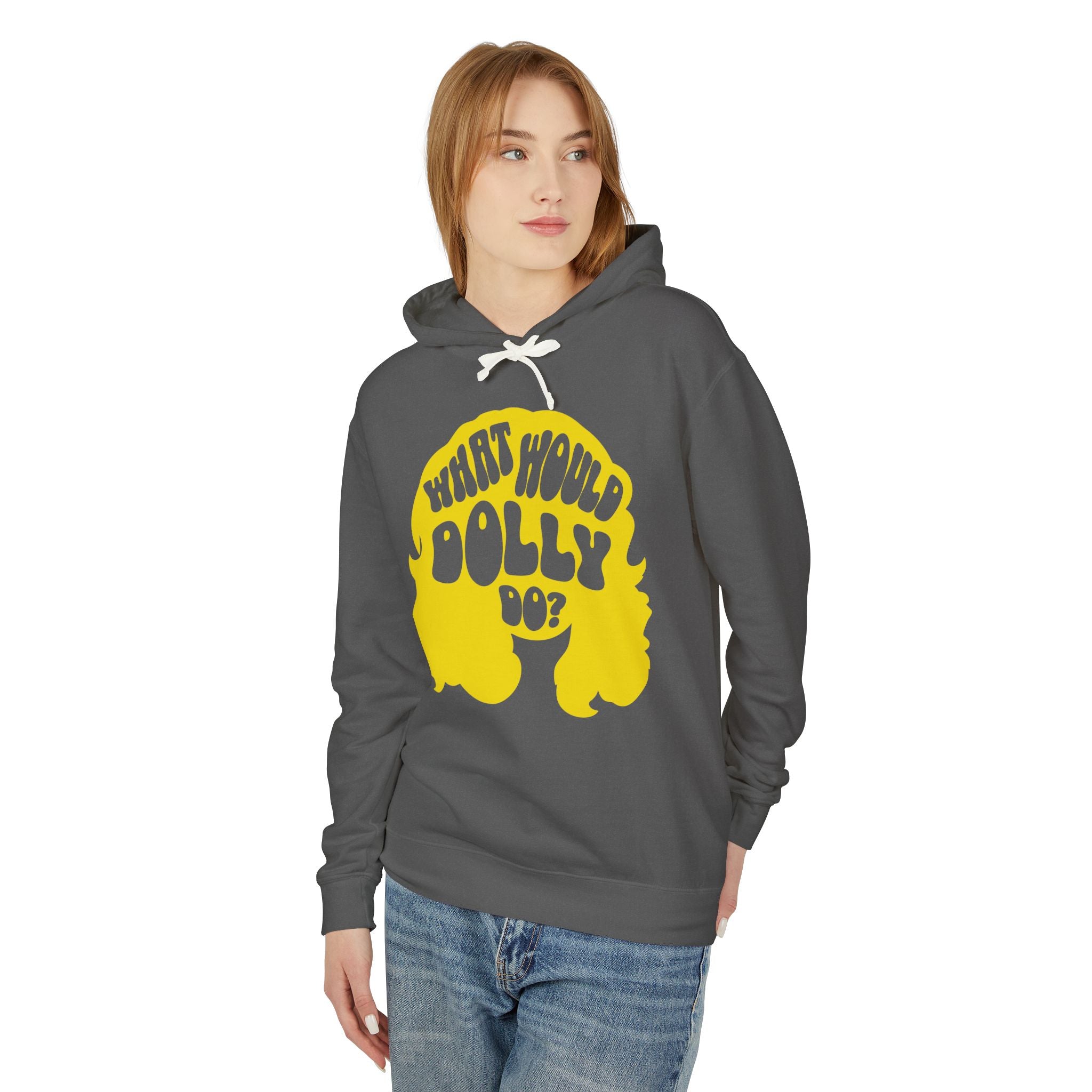 What Would Dolly Do Retro Lightweight Hooded Sweatshirt
