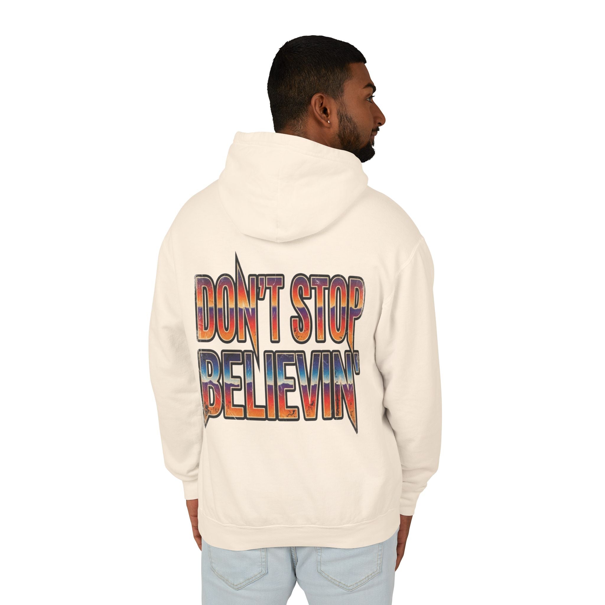 Don't Stop Believin' Lightweight Unisex Hooded Sweatshirt