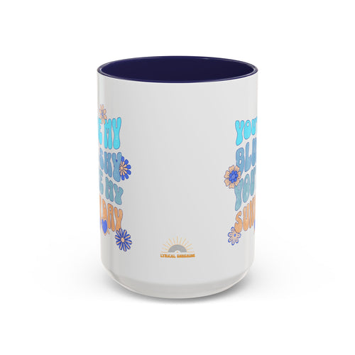 Blue Sky, Sunny Day 15oz Accent Mug