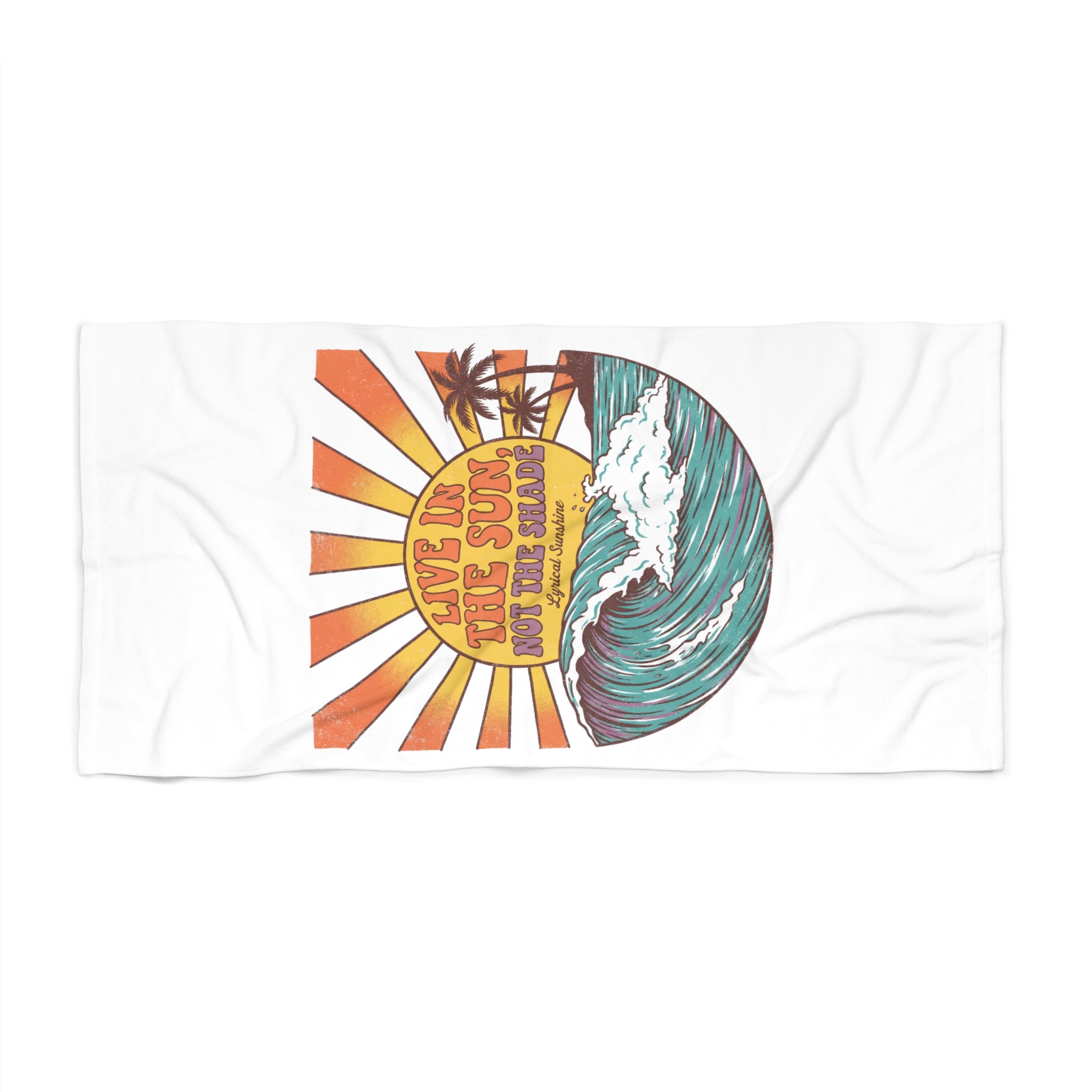 Surf Sun Beach Towel – Retro Wave