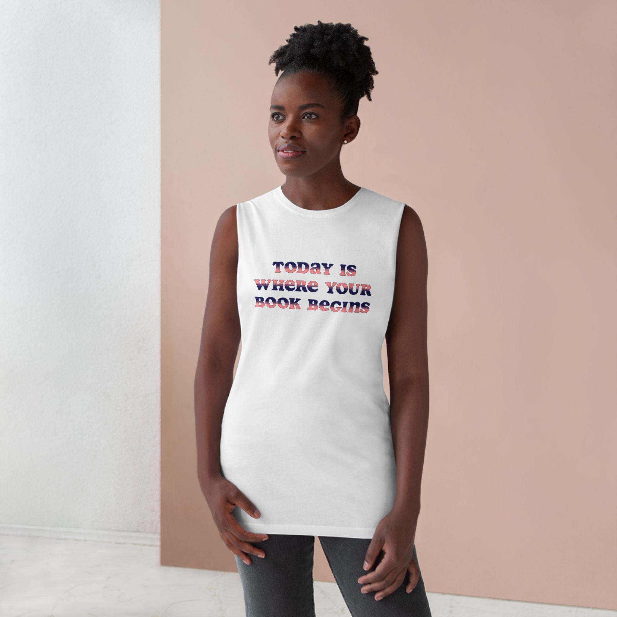 'Today Is Where Your Book Begins' Tank Top — Inspirational Reading Tank