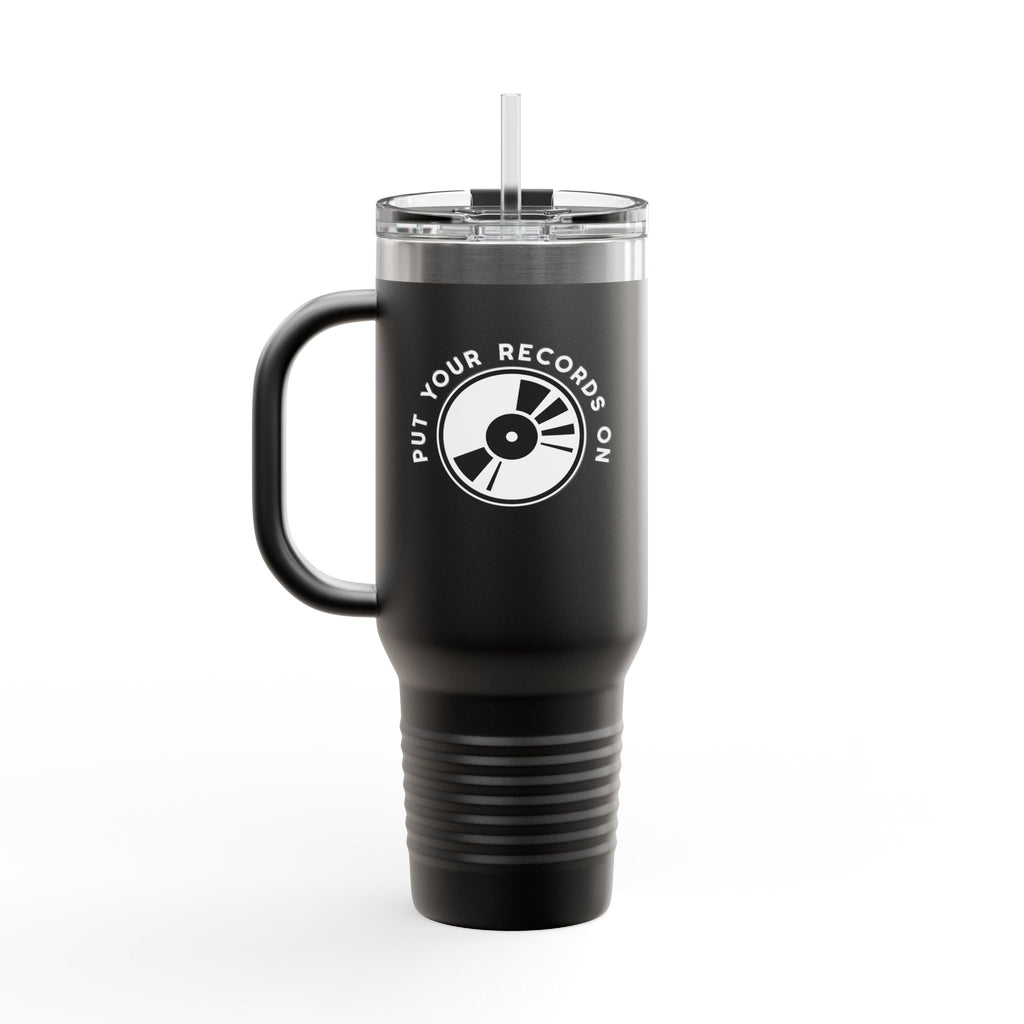 Put Your Records On 40oz Insulated Travel Mug