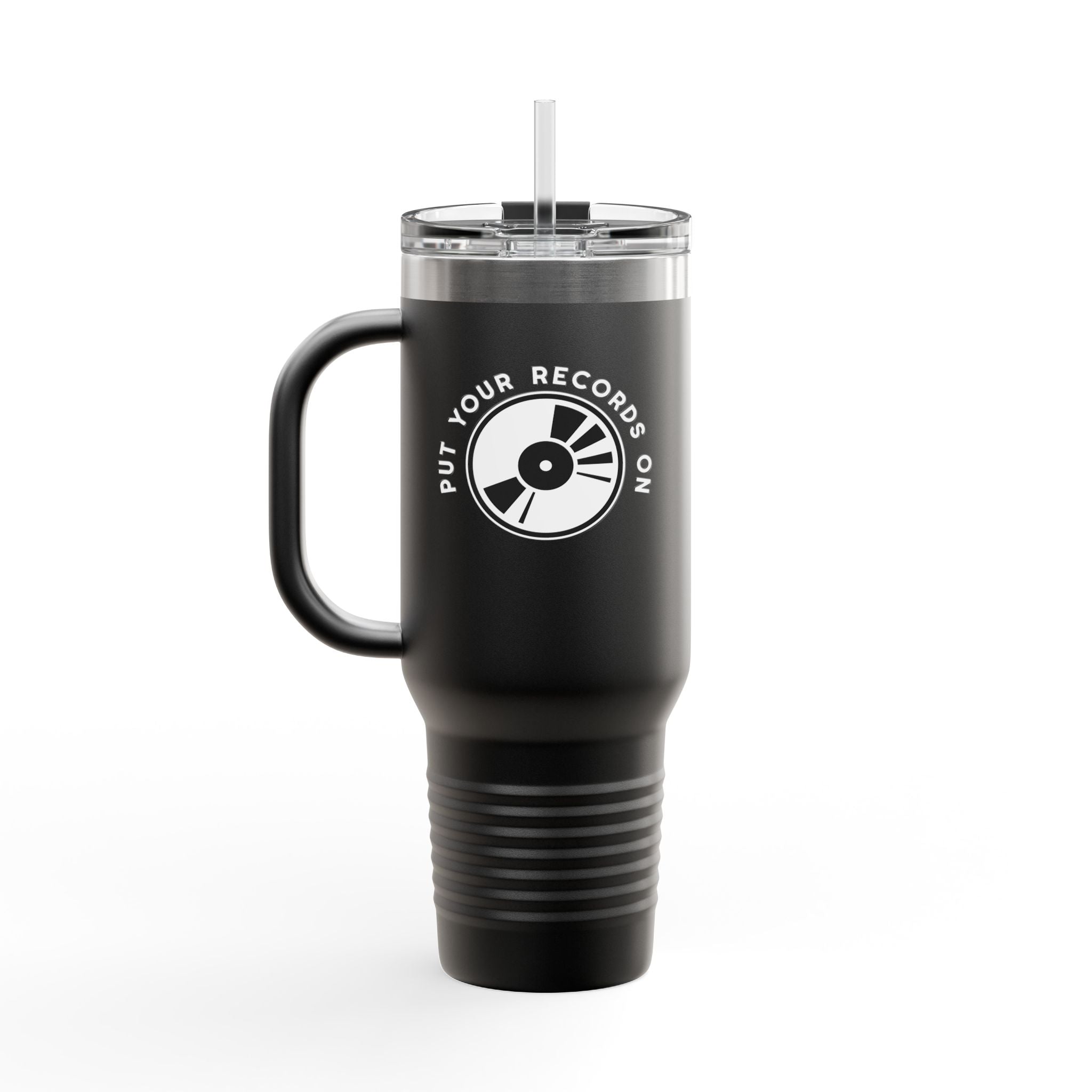 Put Your Records On 40oz Insulated Travel Mug