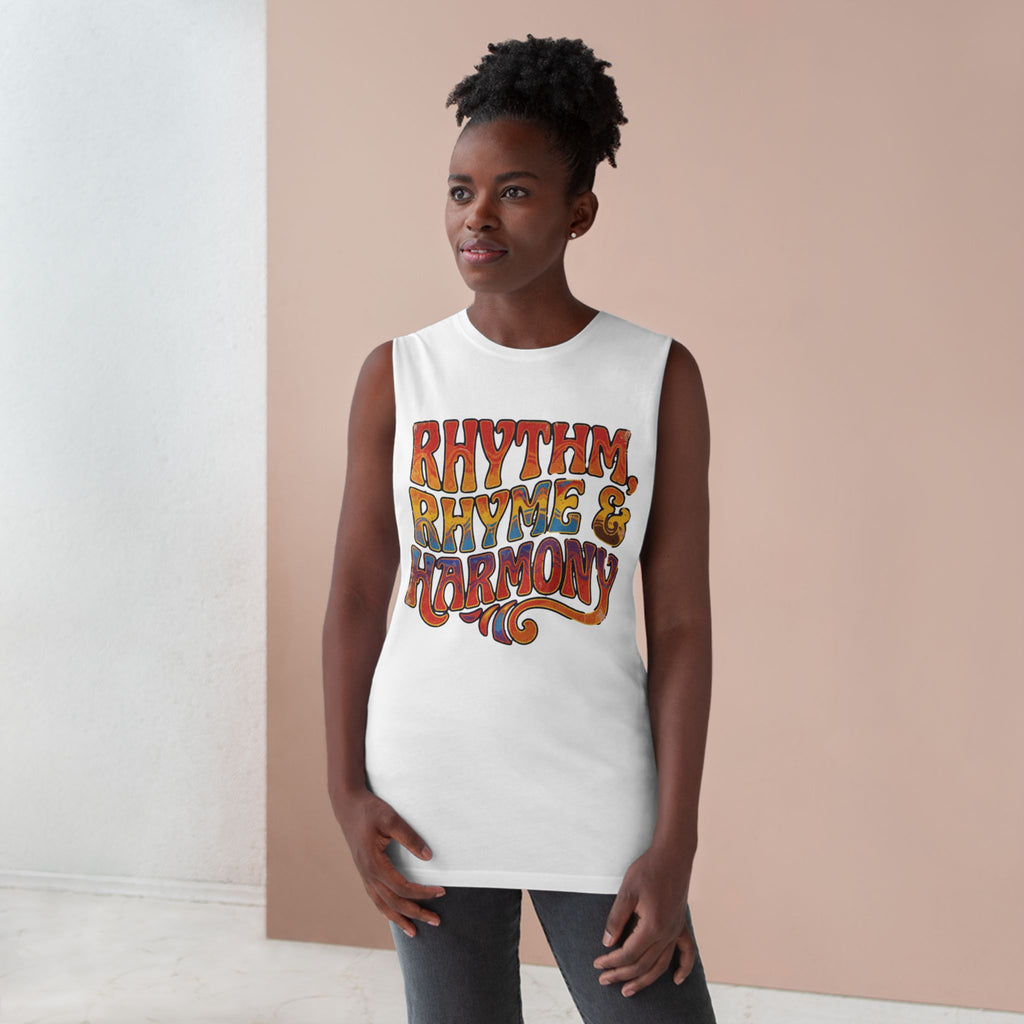 Rhythm, Rhyme & Harmony Retro Music Tank Top