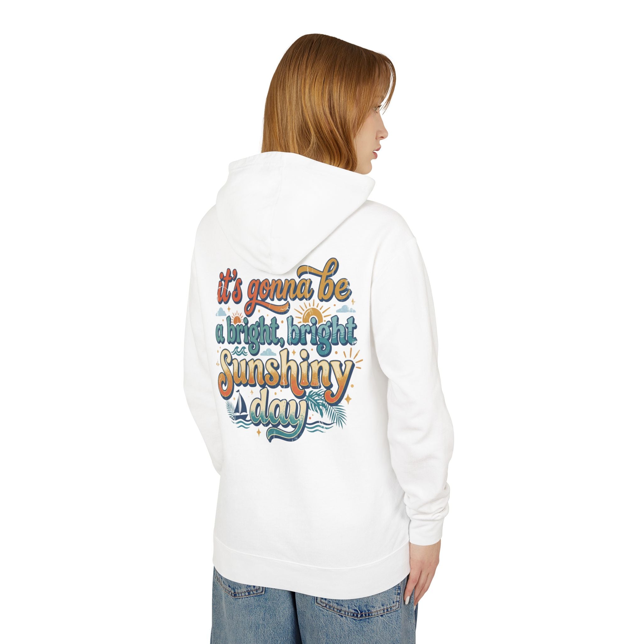 Bright Sunshiny Day Lightweight Hooded Sweatshirt