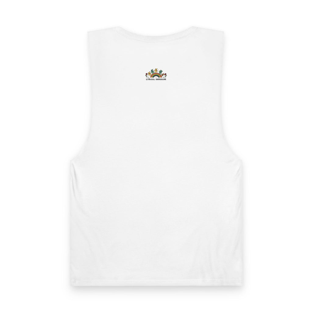 Barnard Tank — "Let There Be Songs to Fill the Air" Retro Floral Music Tank Top