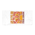 Beach Towel - "Live in the Sun Not the Shade" Retro Sunshine Graphic