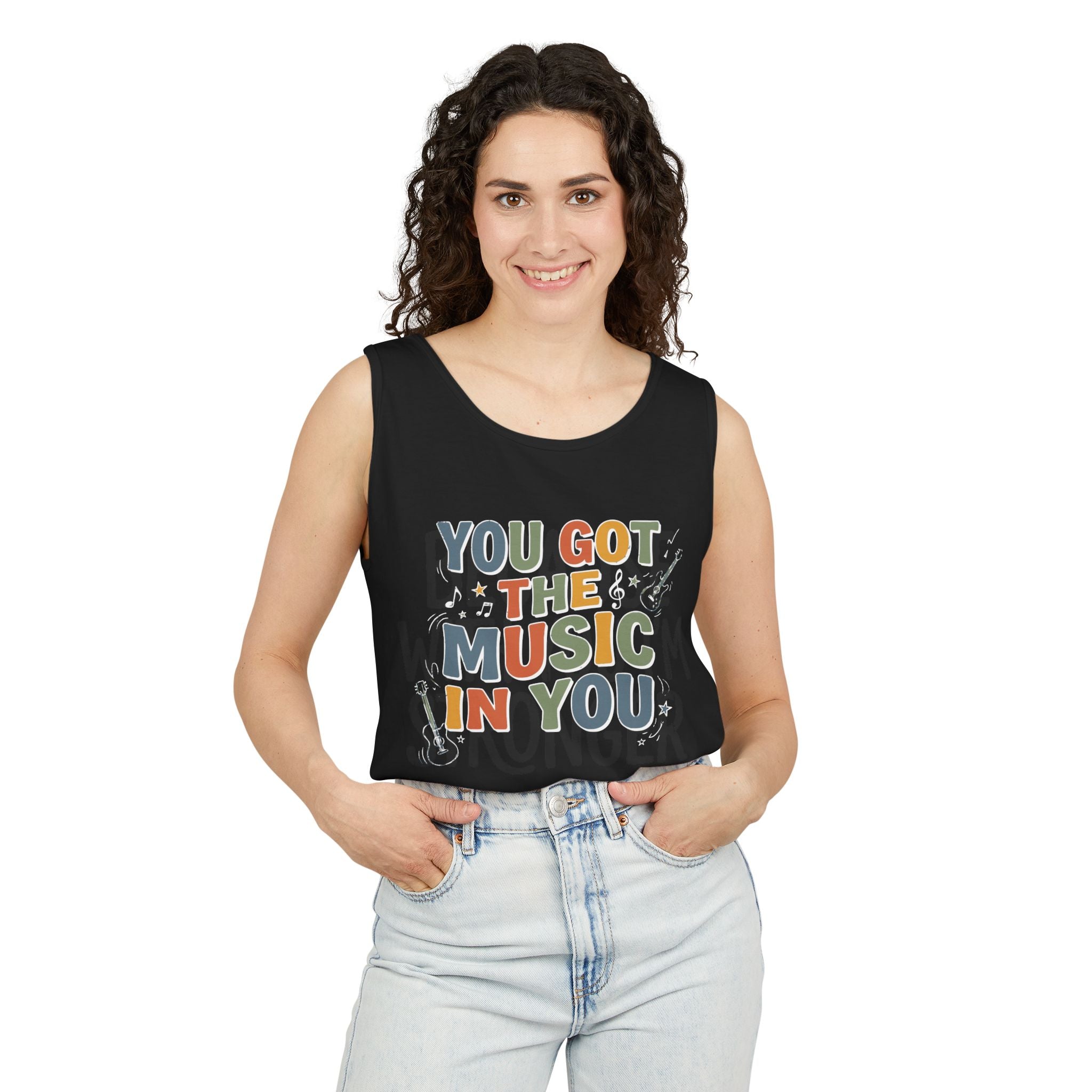 Music In You Tank Top — "You Got the Music in You" Retro Music Lover Tank