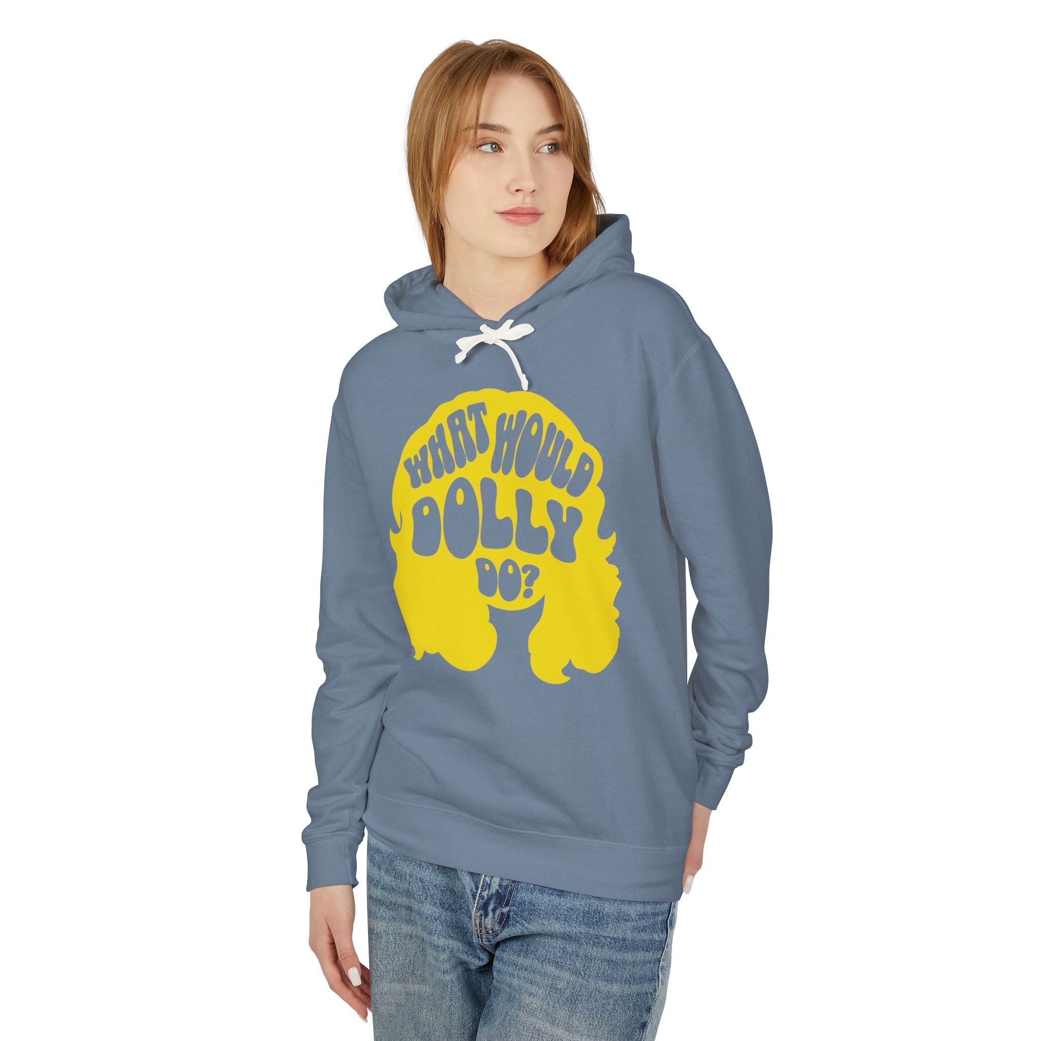 What Would Dolly Do Retro Lightweight Hooded Sweatshirt