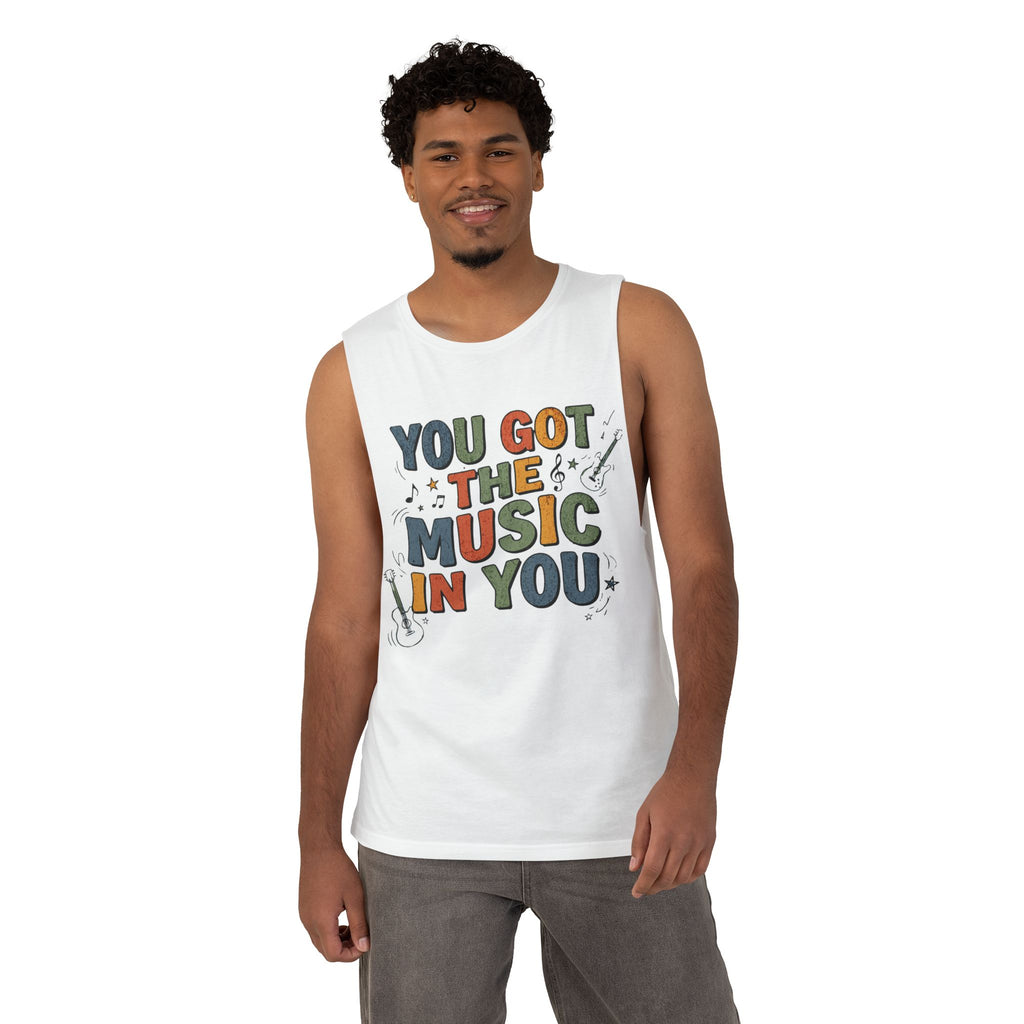 Music Tank Top — "You Got the Music in You" Graphic Workout Tee