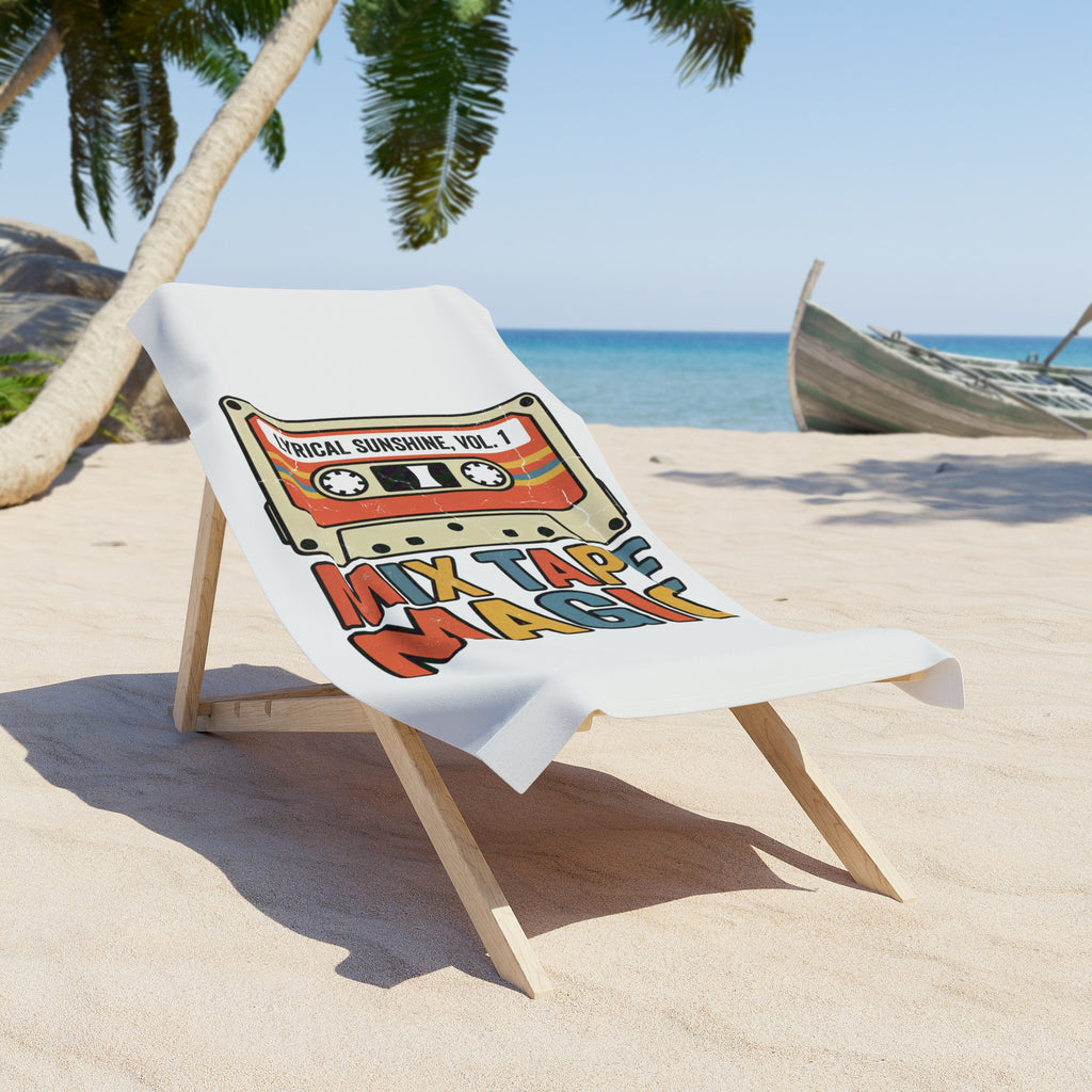 Beach Towel — Mix Tape Magic Cassette Design (Tropical Sunshine Vol. 1)
