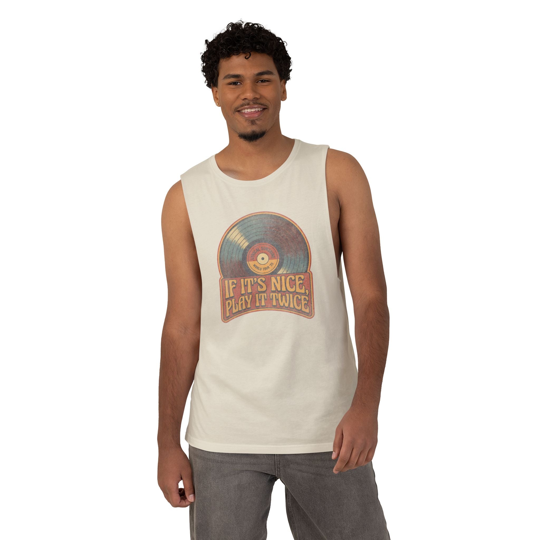 Retro Vinyl "If It's Nice Play It Twice" Tank Top