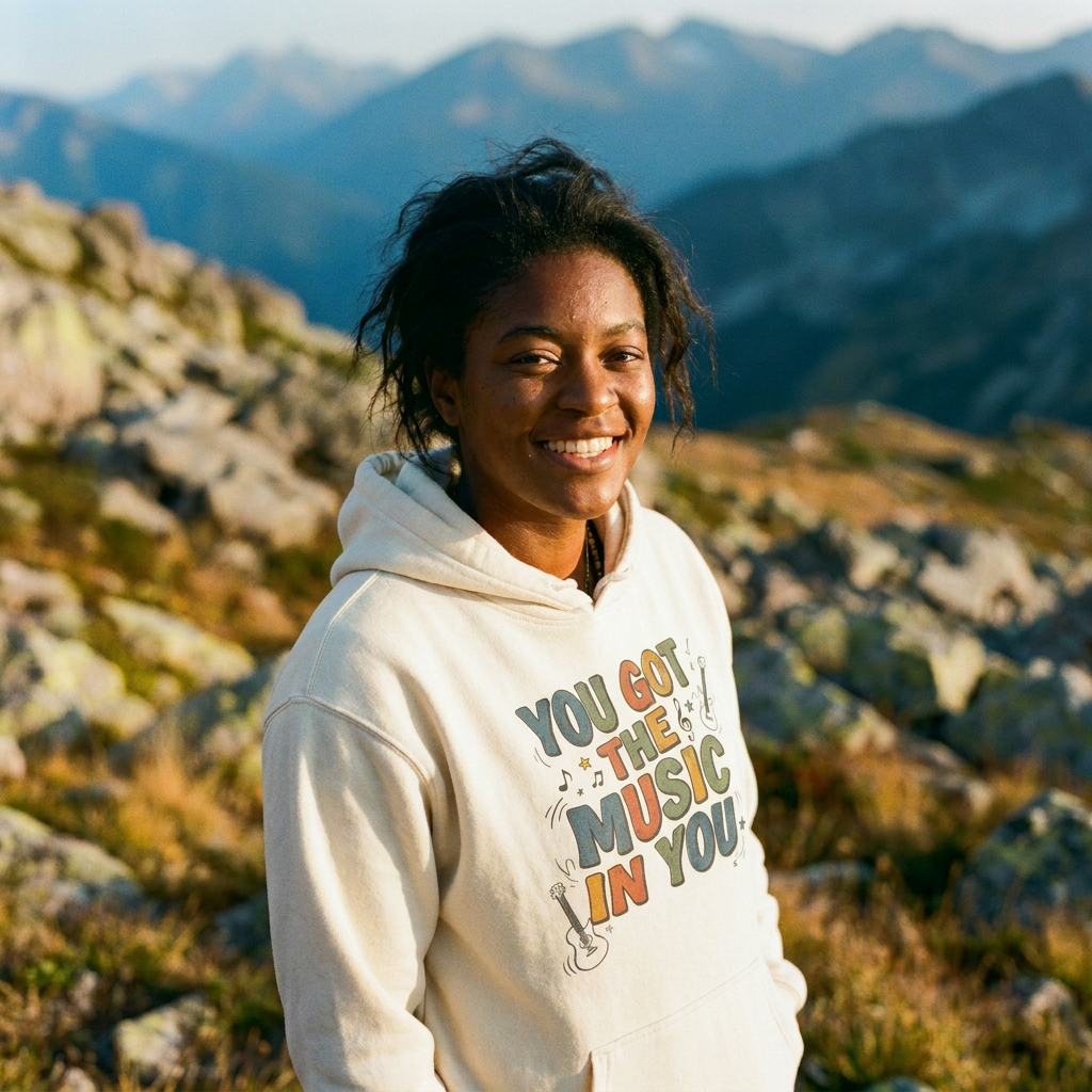 You Got the Music in You Lightweight Hooded Sweatshirt