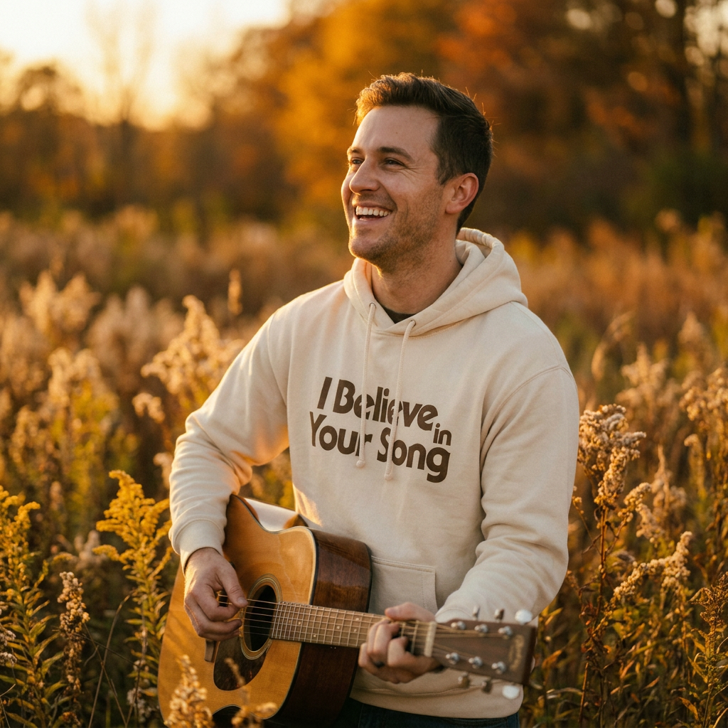 I Believe in Your Song Lightweight Hooded Sweatshirt