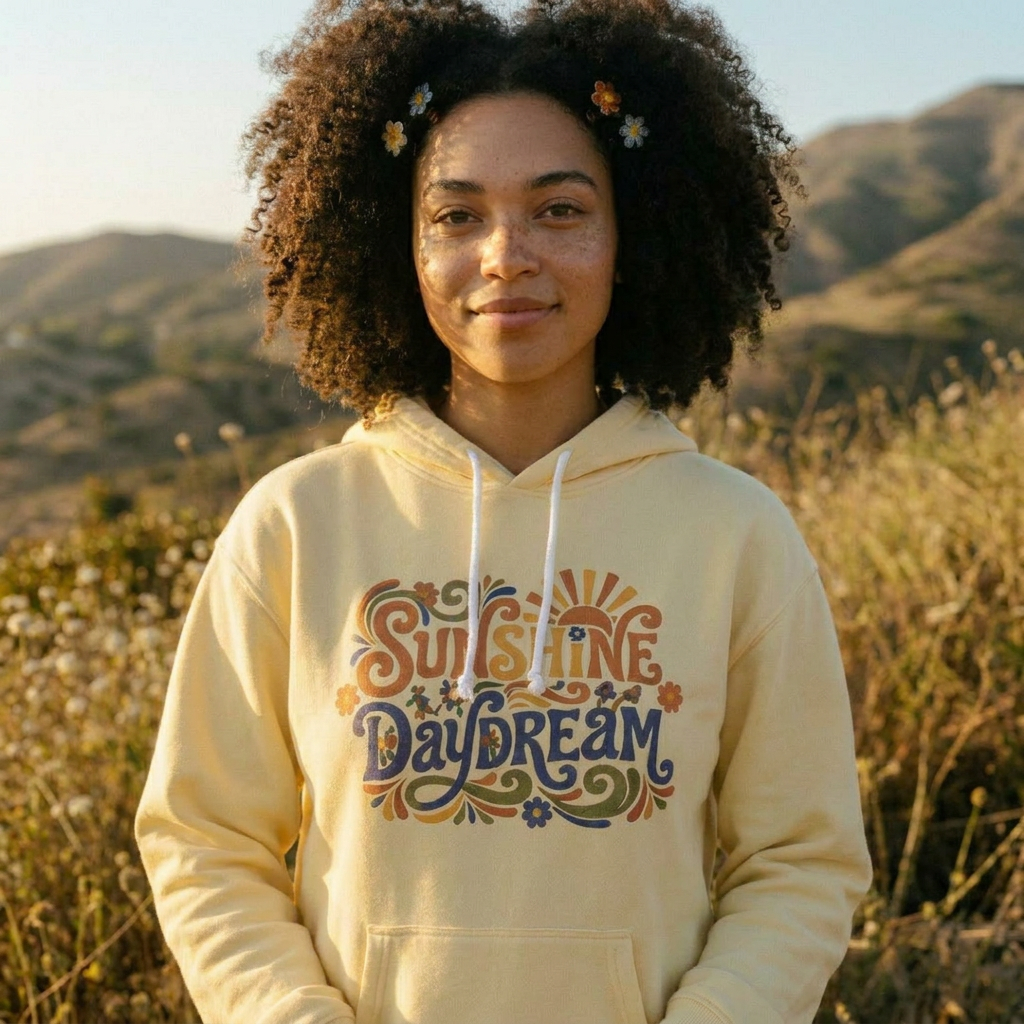 Sunshine Daydream Lightweight Hooded Sweatshirt