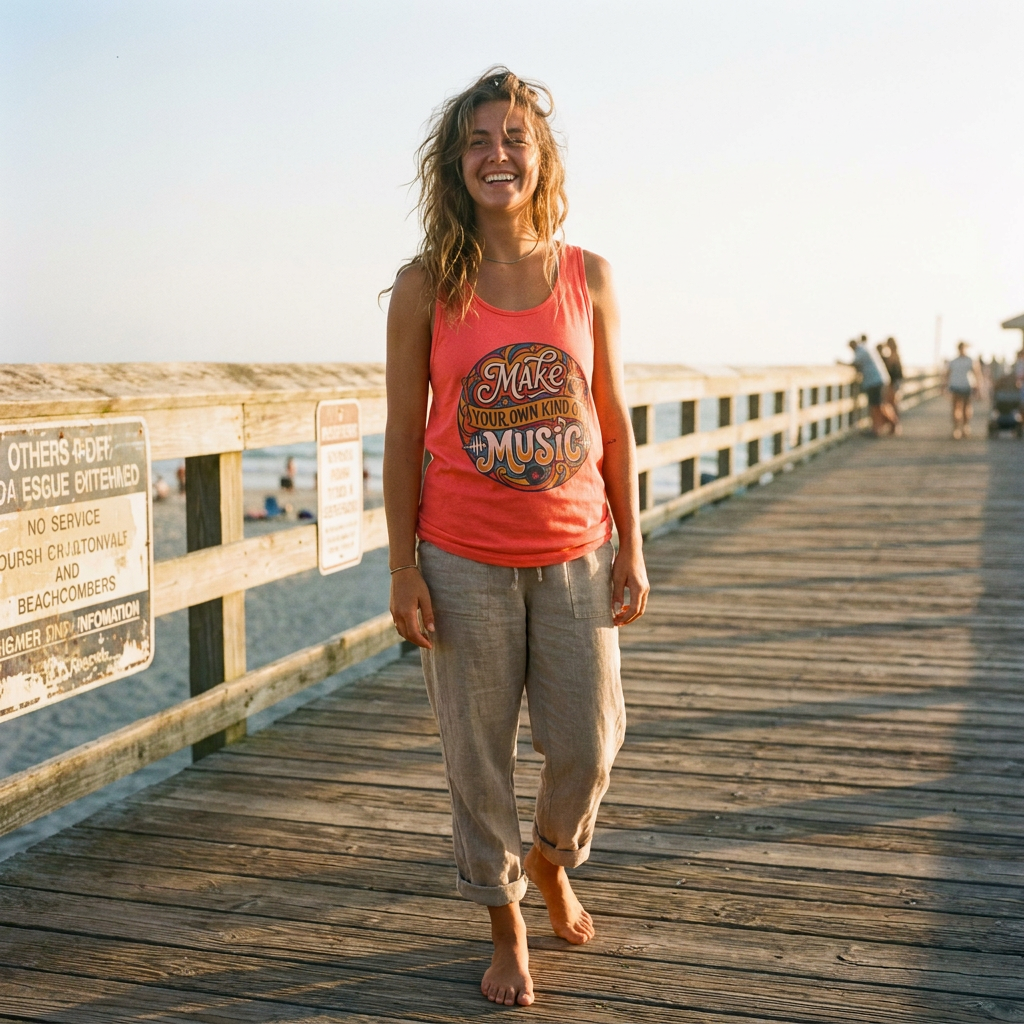 Make Your Own Kind of Music Tank Top — Retro Music Lover Graphic Tank