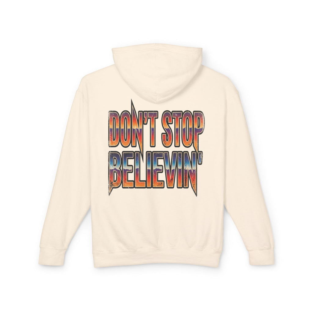 Don't Stop Believin' Lightweight Unisex Hooded Sweatshirt