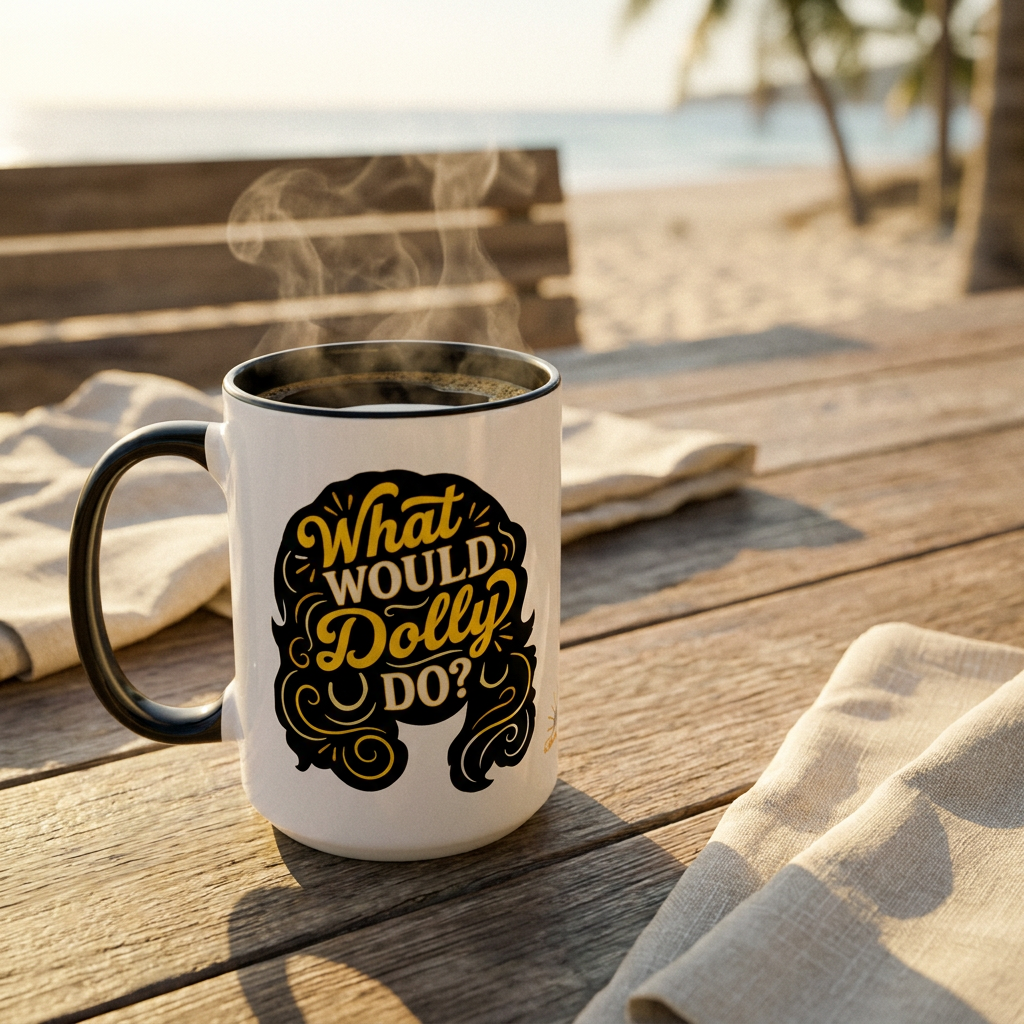 What Would Dolly Do? Accent Mug