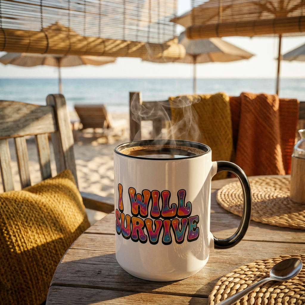 I Will Survive Coffee Mug  Accent Mug (15oz)