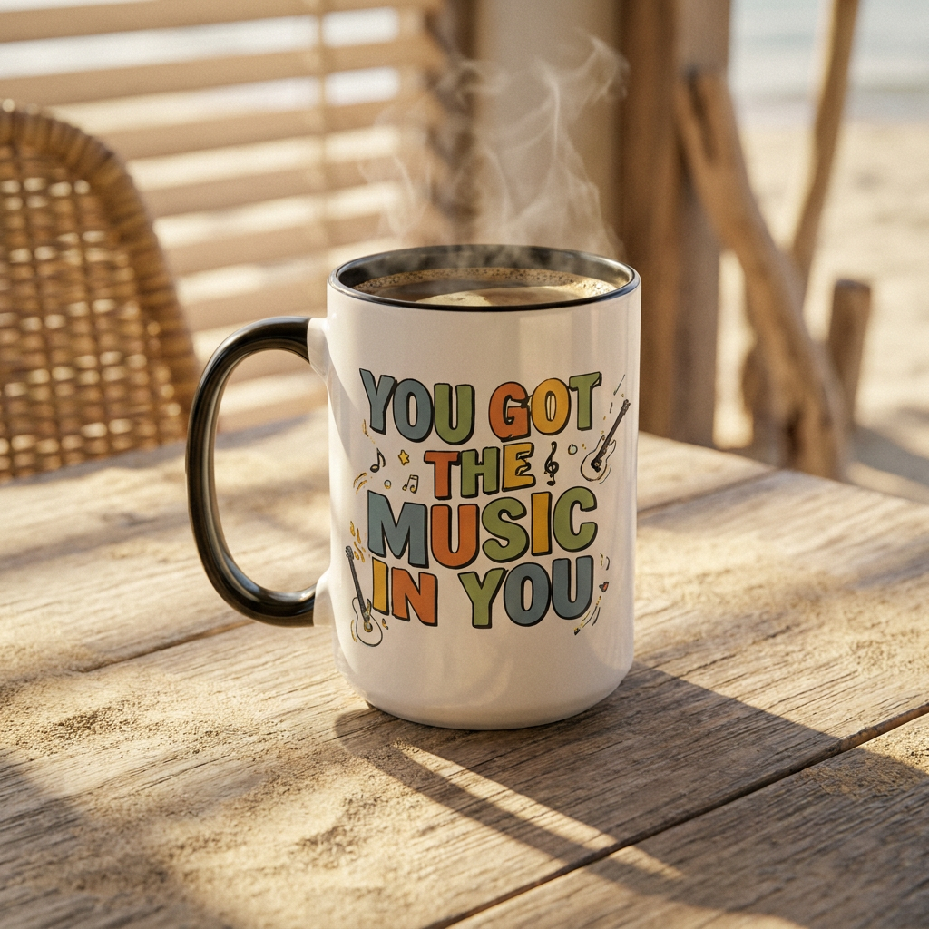 You Got The Music In You Mug — Inspirational Music Lover Coffee Cup