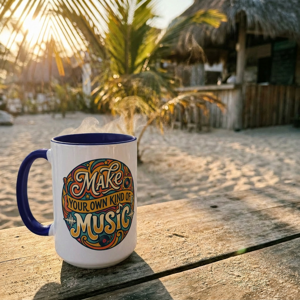 Make Your Own Kind of Music 15oz Accent Mug