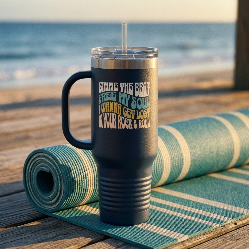 Gimme the Beat 40oz Insulated Travel Mug