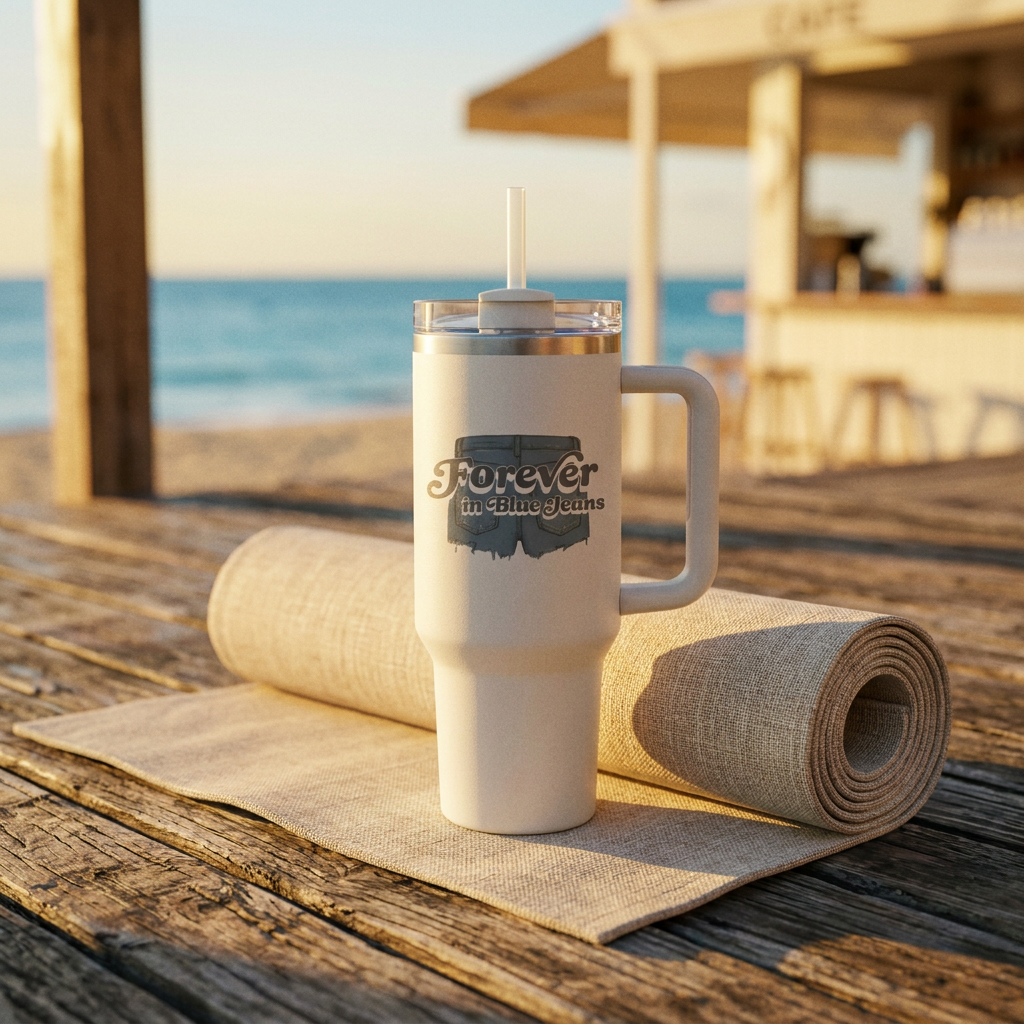 Forever in Blue Jeans 40oz Insulated Travel Mug